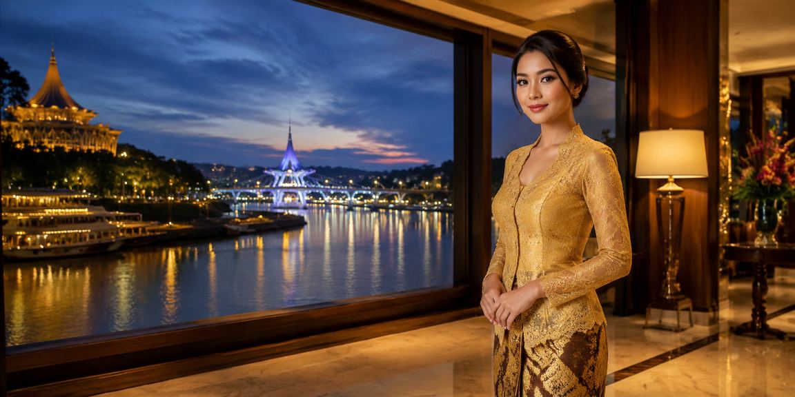 Hiburan kasino E-Sukan gu10 gaya kebaya Kuching Sarawak